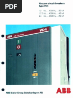 VD4 Handbook - Vacuum Circuit Breaker Type VD4 (De 12 A 36 KV.) (48 Pag.)