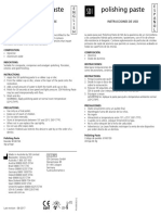Inst Sheet Polishing Paste