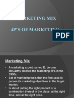 Marketing Mix 4P'S of Marketing