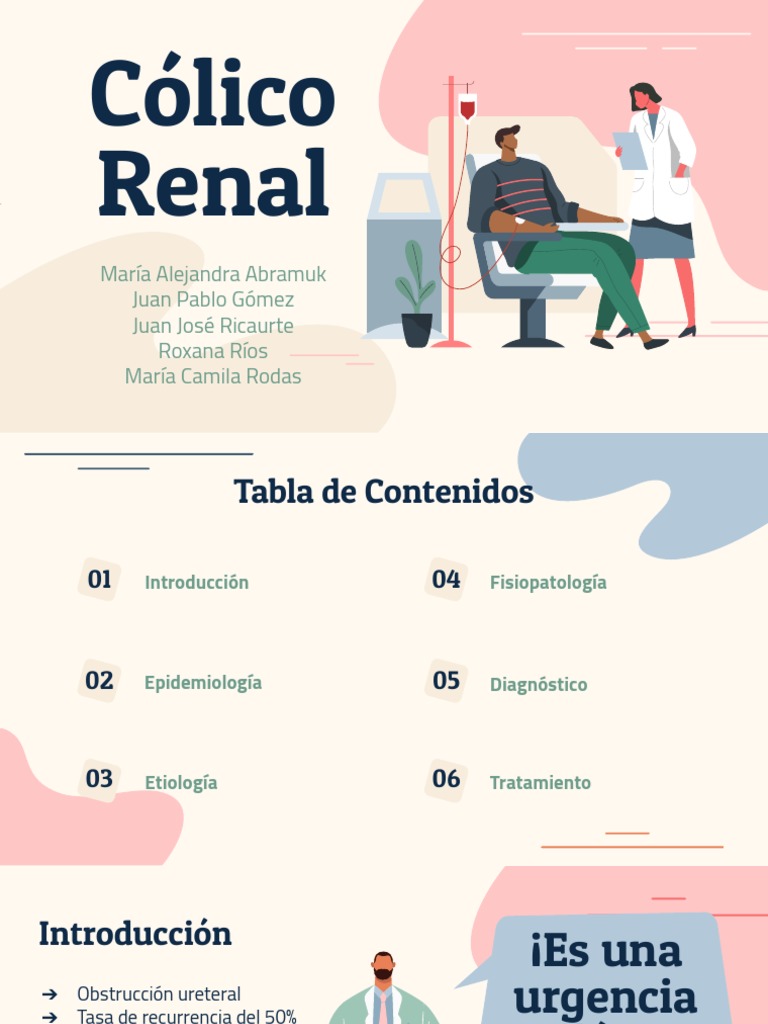 Cólico Renal: Diagnóstico y Tratamiento | PDF | Enfermedades y ...