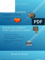 Assocative Learning:: Language of Head or Heart?
