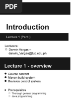 Lecture 1 (Part I) : Lecturers: Darwin Vargas - Darwin - Vargas@tup - Edu.ph