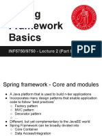 Spring Framework Basics: INF5750/9750 - Lecture 2 (Part I)