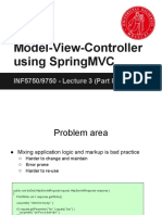 Inf5750 Lecture 3.a Springmvc Basics