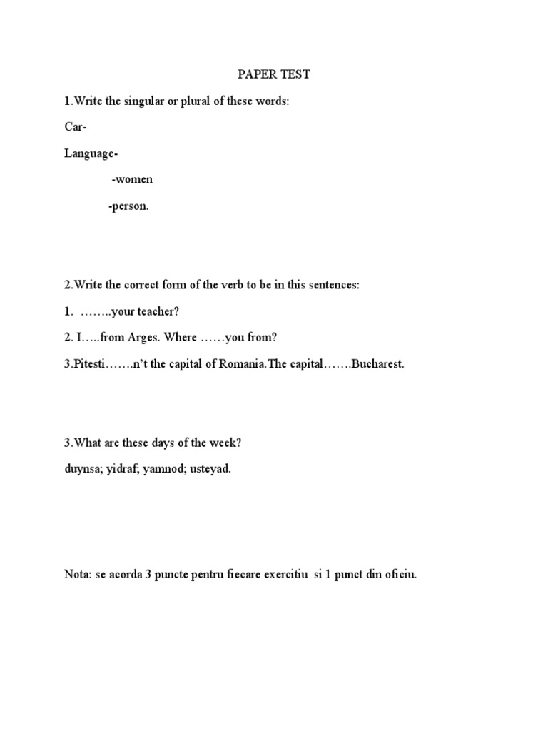 Paper Test | PDF