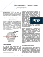 Esfera de Ewald y Tamaño de Grano