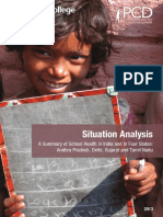 Situation Analysis: A Summary of School Health in India and in Four States: Andhra Pradesh, Delhi, Gujarat and Tamil Nadu