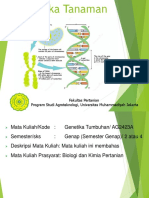Materi I - Genetika Tumbuhan