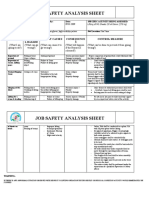 Job Safety Analysis for Lifting MS Sheets
