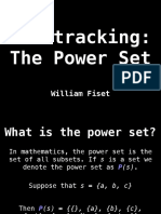 Backtracking: The Power Set: William Fiset