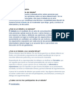 Investiga Estos Conceptos. ¿Cuál Es El Significado Del Debate?