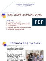 Grupurile Sociale