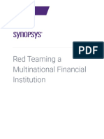Red Teaming A Multinational Financial Institution: Case Study