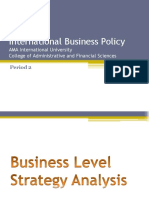 International Business Policy: AMA International University College of Administrative and Financial Sciences