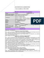 Plan Docente de La Asignatura Curso Académico: 2021/2022