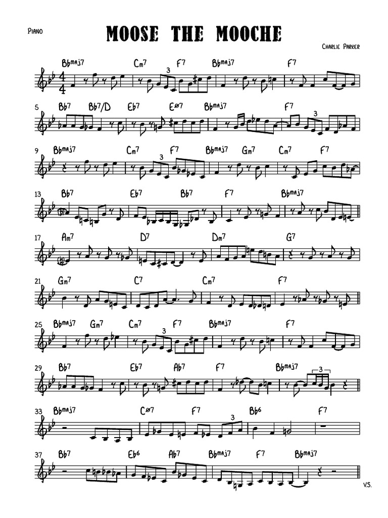 Moose The Mooche Concert PDF