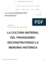 La Cultura Material Del Franquismo - La Linde Arqueología