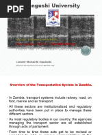 1 - Overview of The Transportation Sector in Zambia