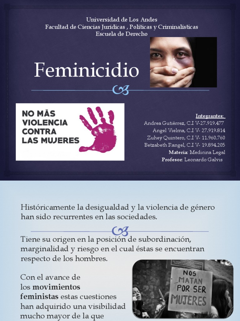 Feminicidio | PDF | La violencia contra las mujeres | Justicia