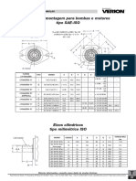 Flange de Montagem para Bombas e Motores Tipo SAE ISO