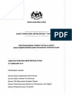 Surat Pekeliling Am Bil 1 Tahun 2013 - Penyeragaman Format Kepala Surat