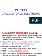 Partea I Calculatorul Electronic