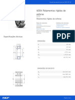 SKF rolamentos rígidos de esferas 6004