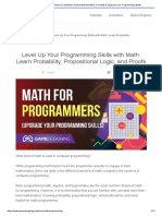 Math For Programmers (Familiarize Yourself With The Basic Concepts & Upgrade Your Programming Skills)