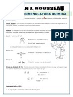 Nomenclatura química: funciones, valencias, estados de oxidación