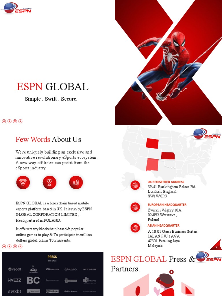 ESPN GLOBAL MARKETING PRESENTATION V 3.0 PDF | PDF | Cryptocurrency |  Revenue