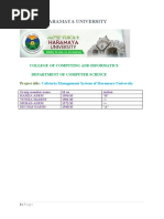 Haramaya University: College of Computing and Informatics Department of Computer Science