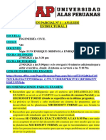 Examen Parcial #1 - Análisis Estructural 1: Ndyk1Iut6Srnt99Midnepo - Ry5Nunvrirfdprlhtwkvjrflrrk5Iw E84Uu9Nni4U