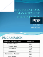 Final PUBLIC RELATIONS MANAGEMENT