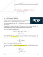Module 11: Introduction To Optimal Control: Lecture Note 2