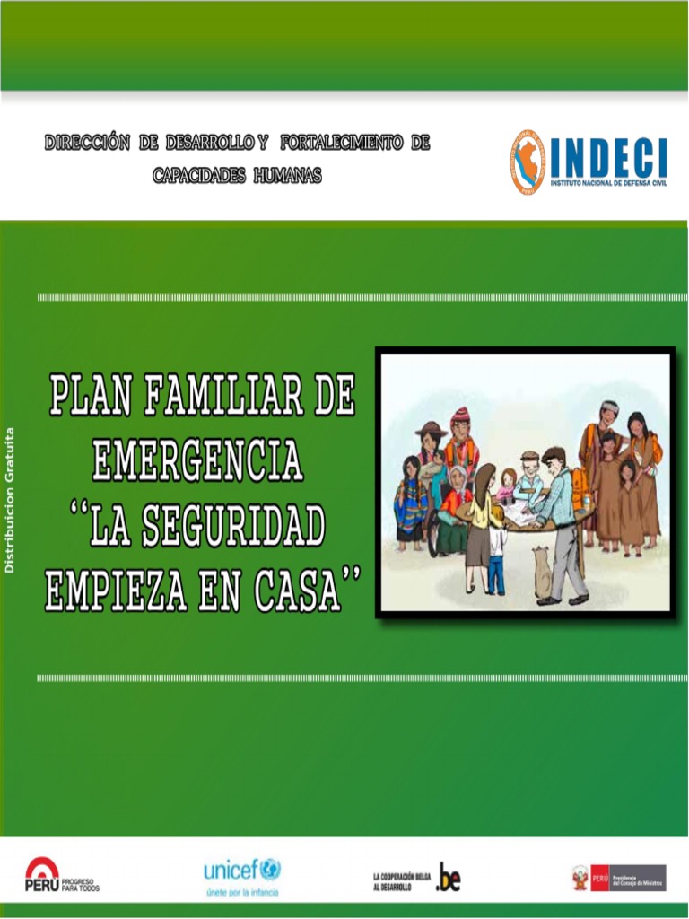 Plan Familiar de Emergencia | PDF | Desarrollo personal | Defensa Civil