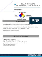 SST-A03 MSDS Desinfectante Domestico Rev. 0