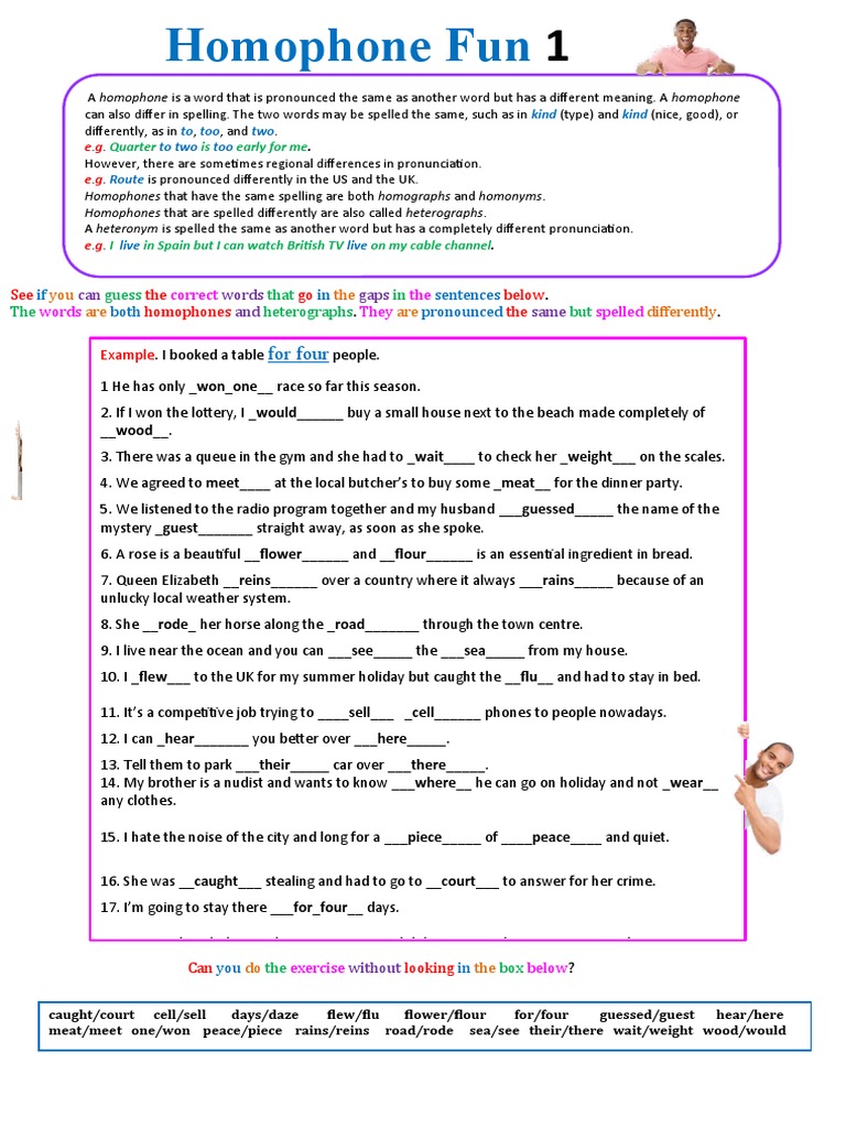 Homophones Daflow Pdf Semantics Lexicology