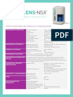 01b ENDOCLENS-NSX - Especificaciones Técnicas y de Producto - Spanish