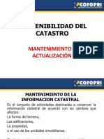 10.-Sostenibilidad Del Catastro - Mantenimiento y Actualizacion