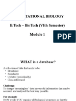 Computational Biology B.Tech - Biotech (Vith Semester)