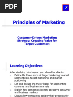 Principles of Marketing: Customer-Driven Marketing Strategy: Creating Value For Target Customers