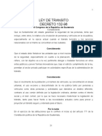 Tema 1 Ley de Transito DECRETO 132-96: El Congreso de La República de Guatemala