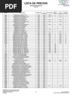 Lista de Precios H79