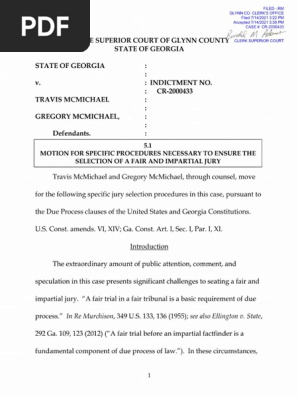 5.1 Motion For Specific Procedures | PDF | Jury Selection | Voir Dire