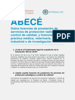 Abece Resolucion 482 de 2018 Licencias de Radiología