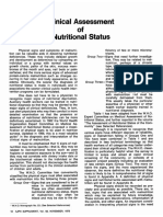 Clinical Assessment of Nutritional Status