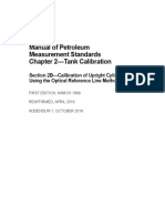 Manual of Petroleum Measurement Standards Chapter 2-Tank Calibration