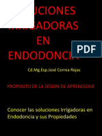 Soluciones Irrigadoras en Endodoncia