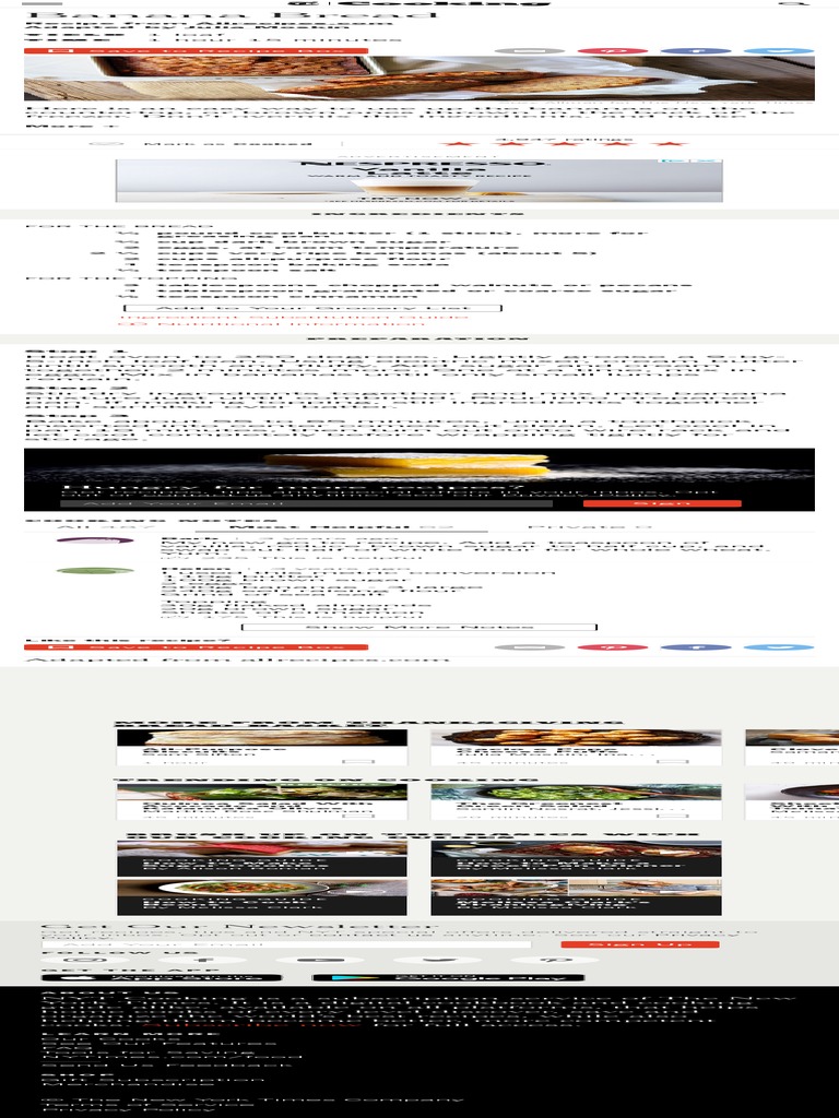 Banana Bread Recipe NYT Cooking PDF Teaspoon Breads