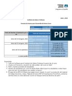 ILC Formato de Avance para Desarrollo de Nuevo Curso